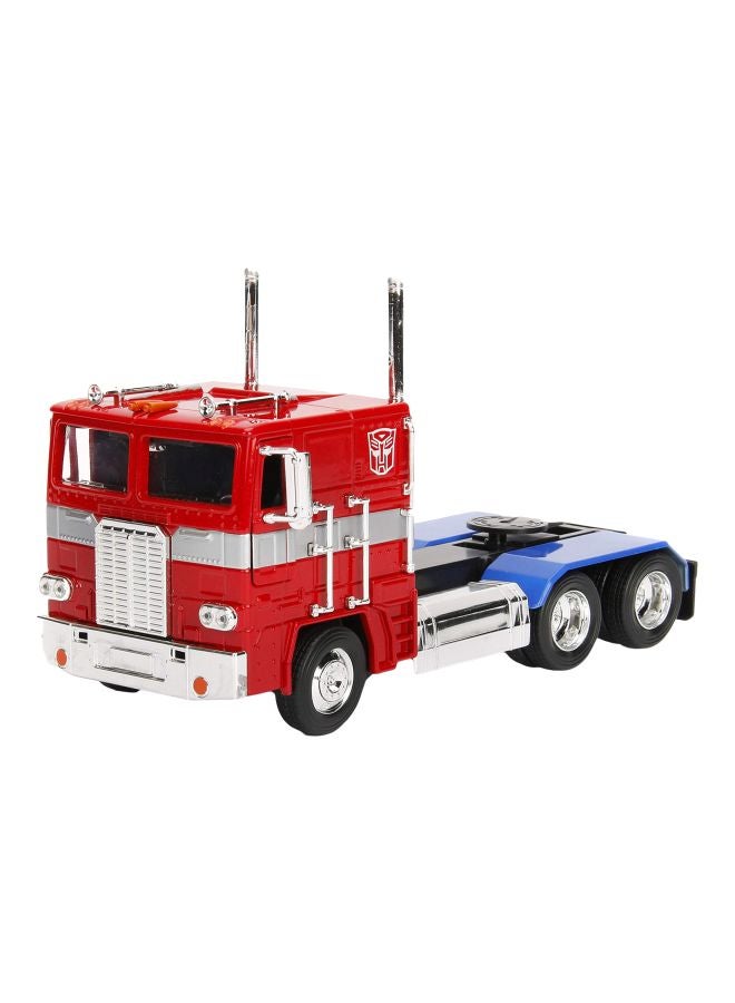 JADA Autobot Optimus Prime Die-Cast Vehicle With Robot 99524