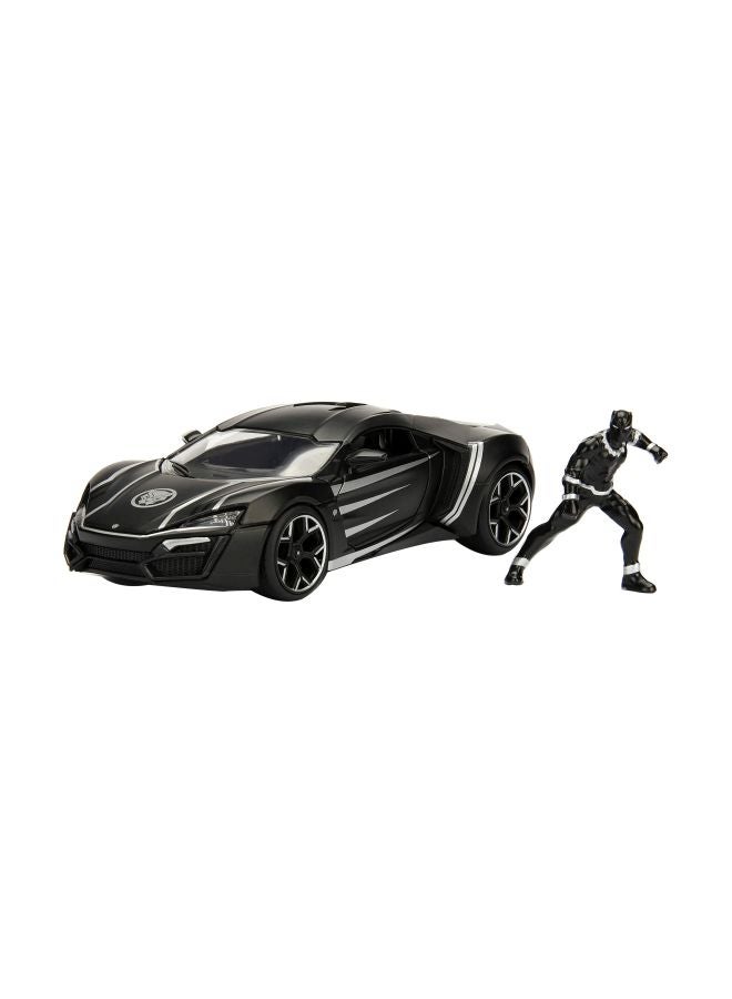 JADA Marvel Black Panther And Lykan Hypersport Die-Cast Vehicle 99723 2.75inch