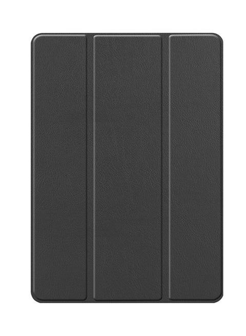 Custer Texture Horizontal Flip Smart TPU Leather Case With Sleep/Wake-up Function/Three-folding Holder And Pen Slot For Apple iPad 10.2 Black