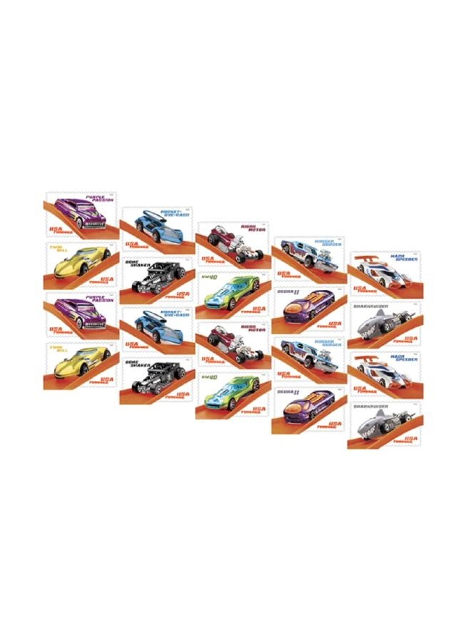USPS 20-Piece Hot Wheels Forever Stamps SG_B07HWRP1TV_US 