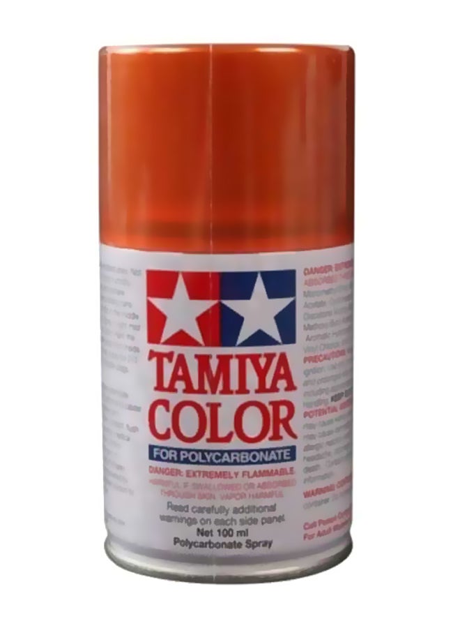Tamiya Polycarbonate PS-61 Metallic Spray Paint TAM86061 Orange  - Image 1