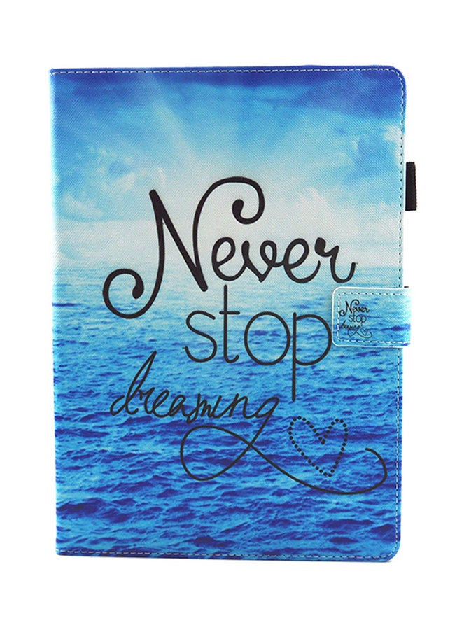 Never Stop Dreaming Pattern Flip Case Cover With Card Slots For Apple iPad Pro 10.5 inch Multicolour  - Image 1