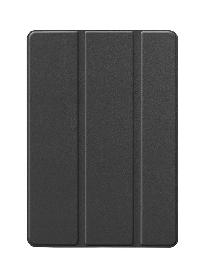 Custer Texture Horizontal Flip Smart PU Leather Case With Sleep/Wake-up Function And Three-folding Holder For Apple iPad 10.2 Black  - Image 1