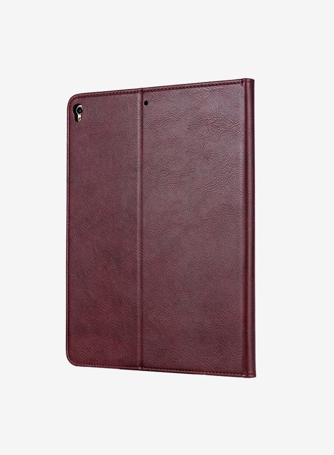 Knead Skin Texture Horizontal Flip Leather Case With Photo Frame/Holder And Card Slots For Apple iPad 10.2 Wine Red  - Image 2