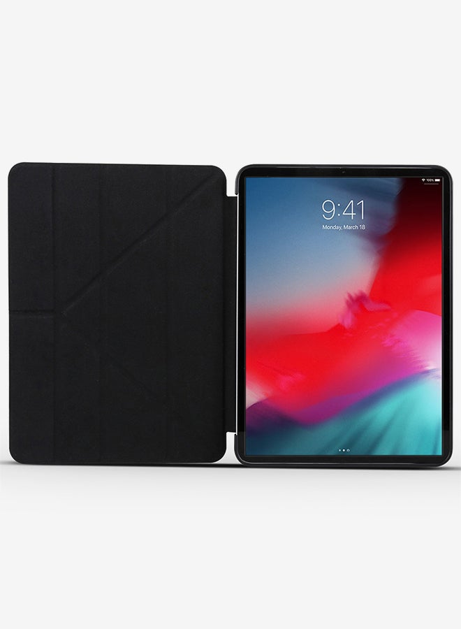Millet Texture PU+ Silica Gel Full Coverage Leather Case Cover For Apple iPadAir Black - Image 3