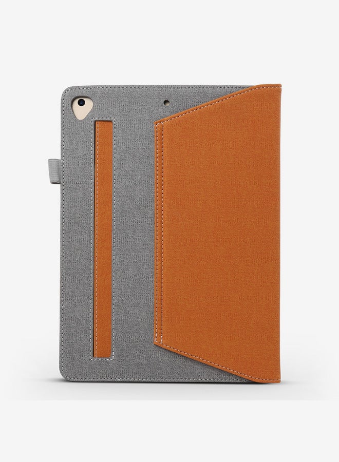 Horizontal Flip Leather Case For iPad 9.7 (2018) / (2017) / Air 2 / Air , With Wallet / Card Slot / Holder Orange  - Image 2