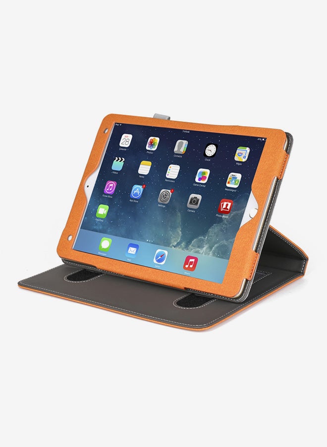 Horizontal Flip Leather Case For iPad 9.7 (2018) / (2017) / Air 2 / Air , With Wallet / Card Slot / Holder Orange  - Image 4