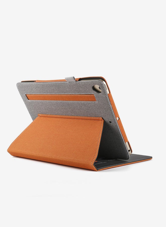 Horizontal Flip Leather Case For iPad 9.7 (2018) / (2017) / Air 2 / Air , With Wallet / Card Slot / Holder Orange  - Image 3