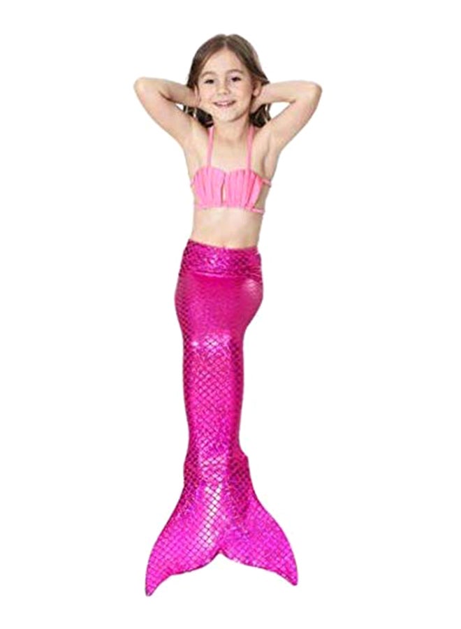 J&J 4-Piece Mermaid Swimming Suit Set With Fin  - Image 4
