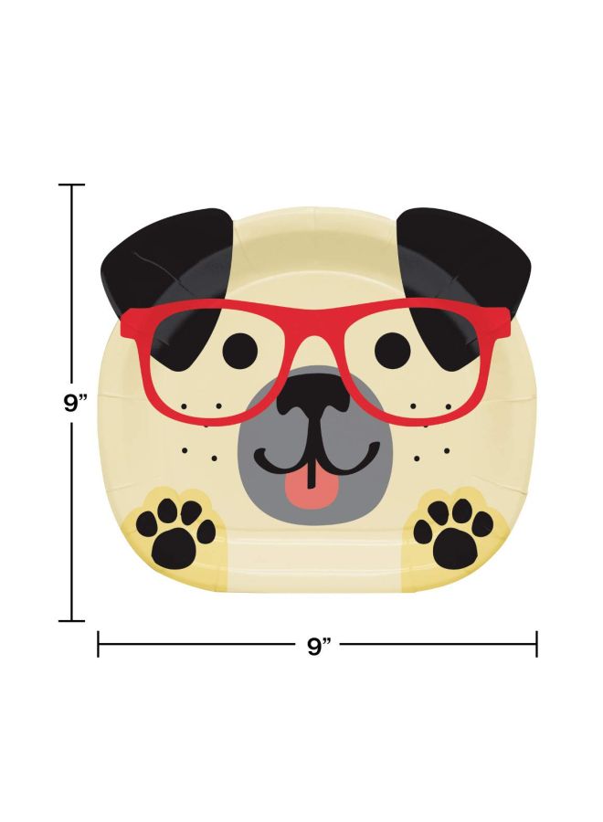 CREATIVE CONVERTING 24-Piece Dog Shaped Paper Plate 9inch - Image 2