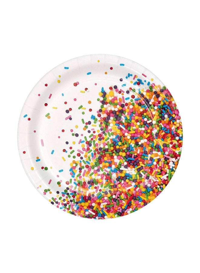 CREATIVE CONVERTING - 24-Piece Sprinkles Dessert Plates 7inch - Image 1