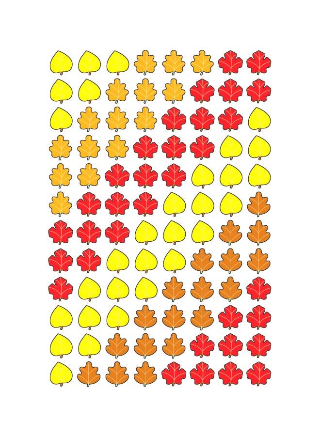 تريند إنتربرايزس إنك مجموعة ملصقات بتصميم أوراق الخريف بأشكال رائعة مكونة من 800 قطعة طراز T-46064 - Image 1