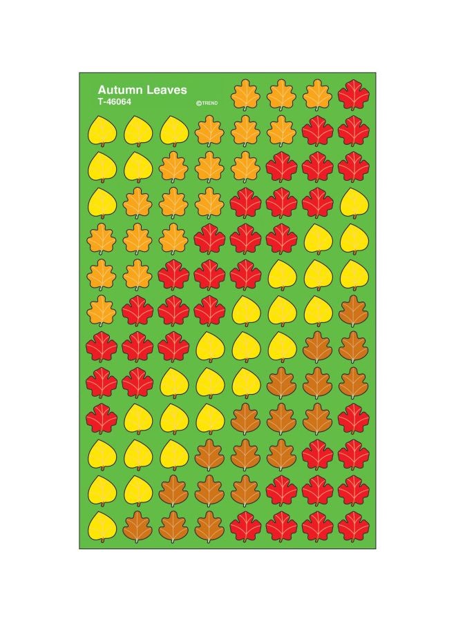 تريند إنتربرايزس إنك مجموعة ملصقات بتصميم أوراق الخريف بأشكال رائعة مكونة من 800 قطعة طراز T-46064 - Image 2