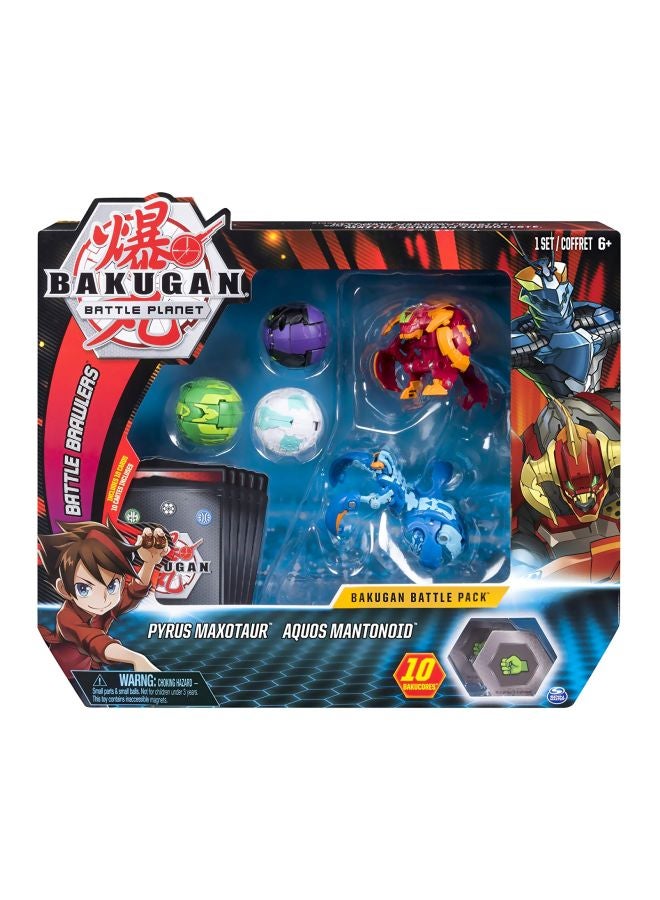 Pack Of 5 Pyrus Maxotaur And Aquos Mantonoid Card Game 20103989 6.7x30.5x27.3cm