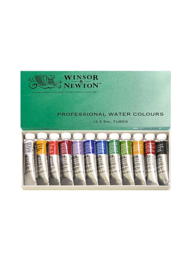 WINSOR & NEWTON 12-Piece Professional Water Colour Set 18809812 Red/Green/Blue  - Image 1