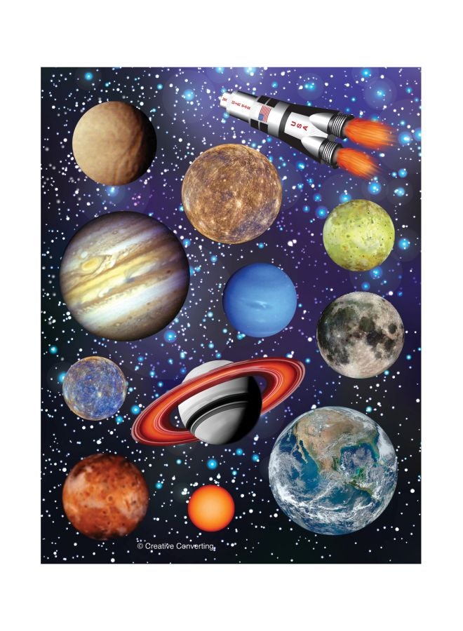 كرييتف كونفيرتينج مجموعة ملصقات بنمط فضاء مكونة من 4 قطع طراز 041533