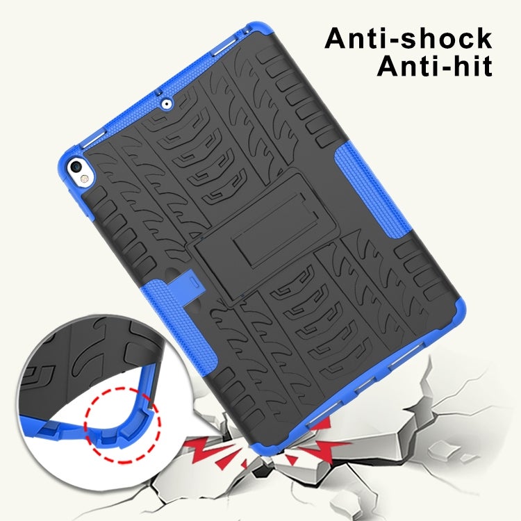 Tire Texture TPU+PC Shockproof Case Cover With Holder And Pen Slot For iPad Air 2019 White - Image 4