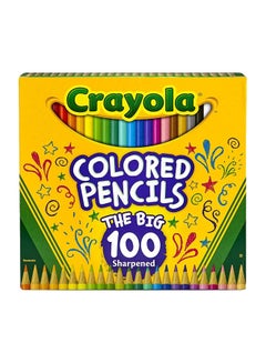 100-Piece Sharpened Colored Pencils 68-8100 Red/Blue/Green