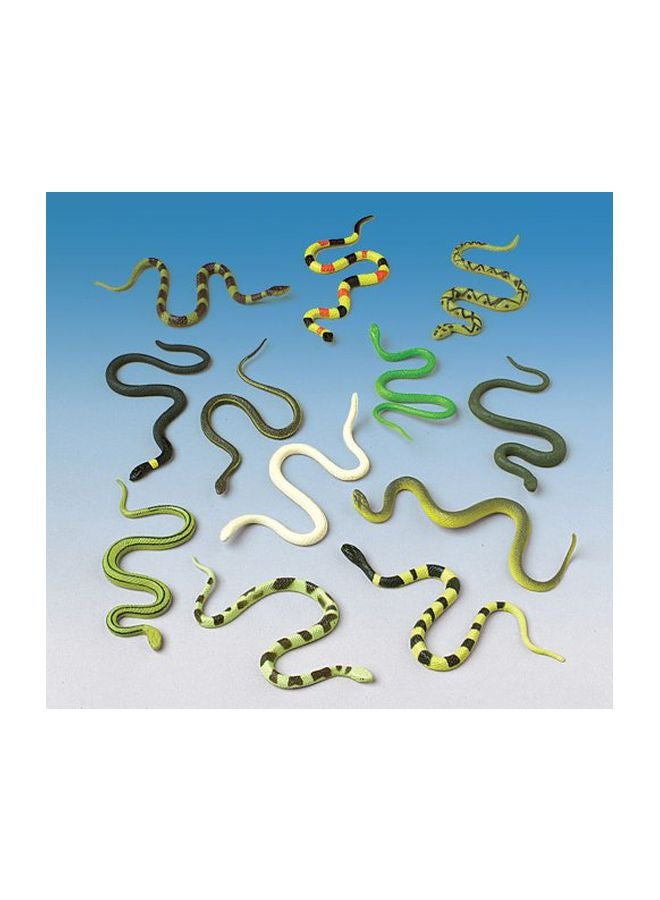 U.S. Toy 12-Piece Plastic Snake Set UST6097 - Image 2