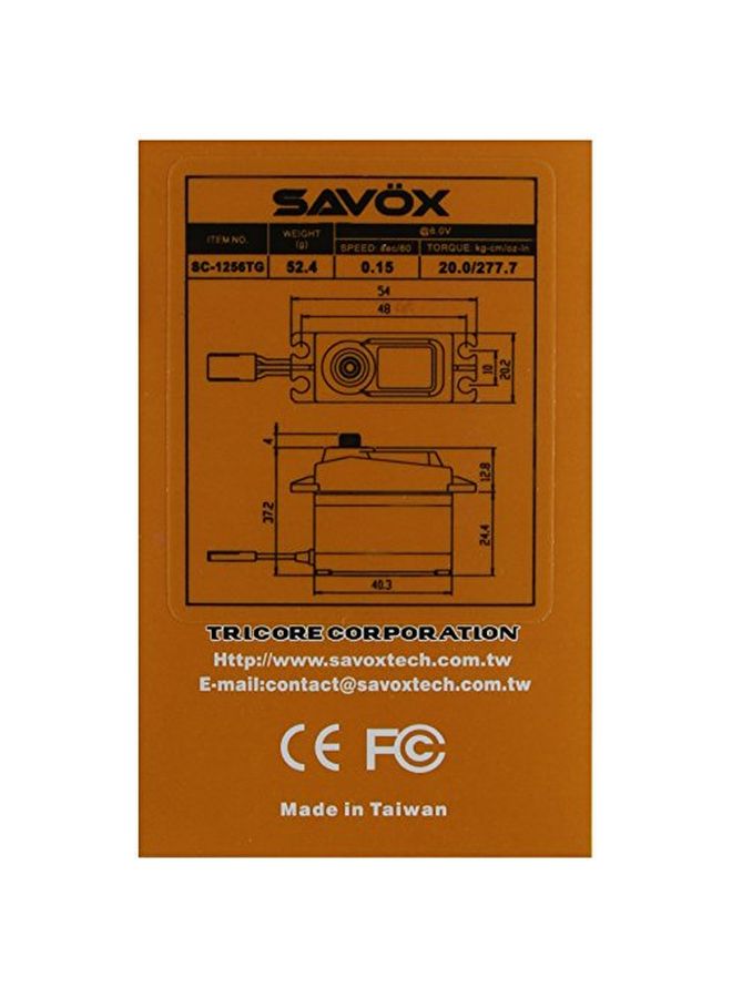 Savox High Torque Titanium Gear SC-1256TG - Image 2