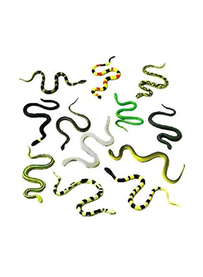 U.S. Toy 12-Piece Plastic Snake Set UST6097 - Image 1