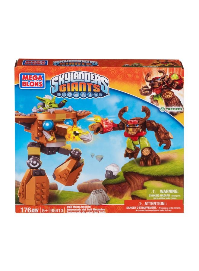 ميجا بلوكس طقم بناء وتركيب ترول ميك أمبيش من سلسلة ألعاب الفيديو "Skylanders" مكونة من 176 قطعة، طراز 95413 95413 أكبر من 5 سنوات  - Image 3