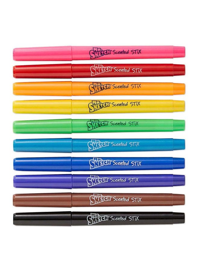 مستر.سكيتش أقلام تحديد ستيكس معطرة من 10 قطع طراز 1905313 - Image 1