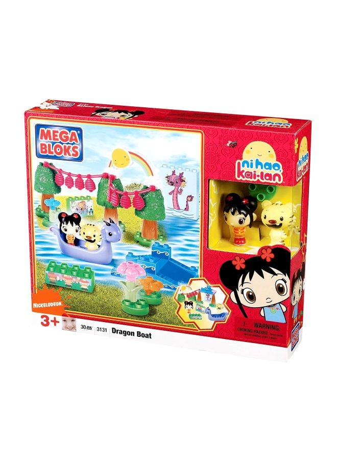 Mega Bloks 03131U 30-Piece Dragon Boat Building Block 03131U 30 3+ Years - Image 1