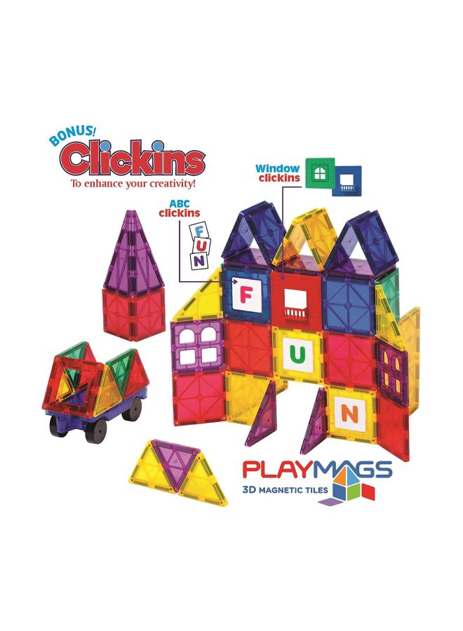 Playmags 165 38-Piece Magnetic Tile Set 38 3+ Years - Image 2