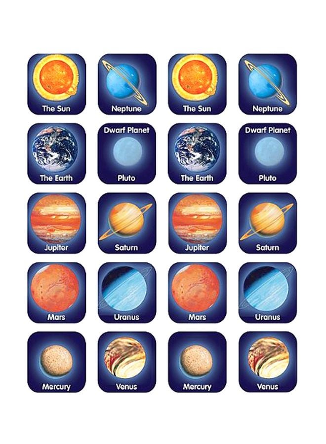 Teacher Created Resources 120-Piece Planets Stickers Set TCR-1800 - Image 1