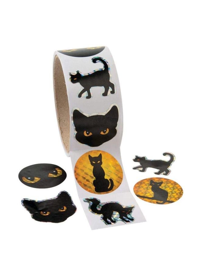 فن إكسبريس بكرة ملصقات بطبعة قطط بتصميم منشور 1.5بوصة