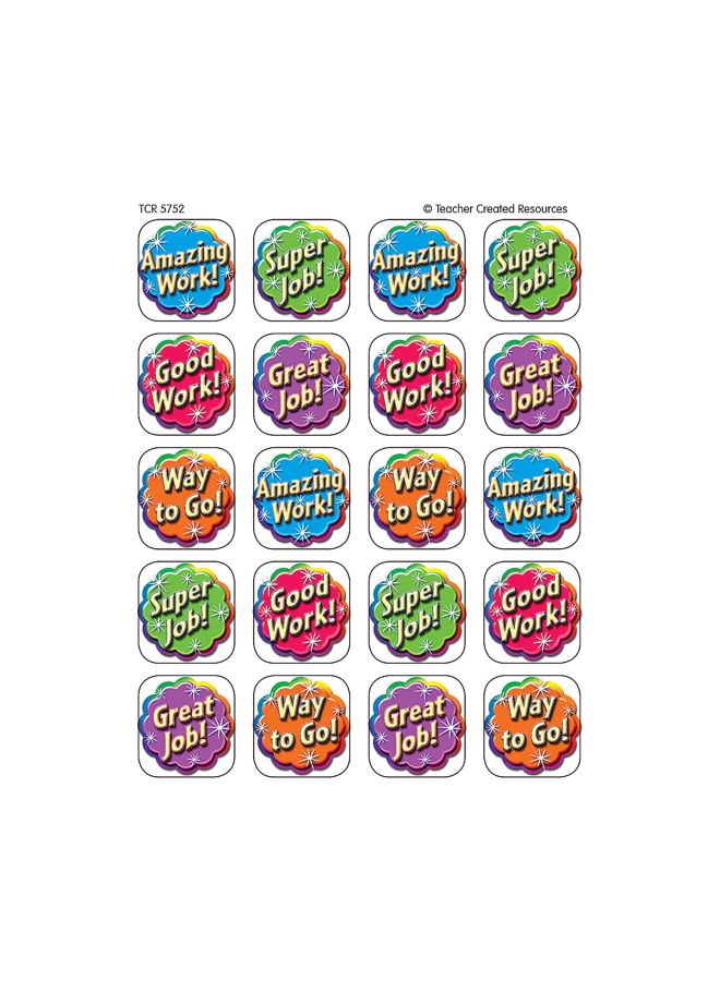 Teacher Created Resources 120-Piece Good Work Stickers 1inch - Image 2