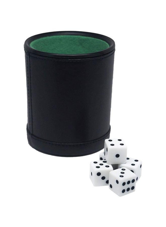 Fat Cat by GLD Products - 6-Piece Felt Lined Dice Set 55-0100 - Image 1
