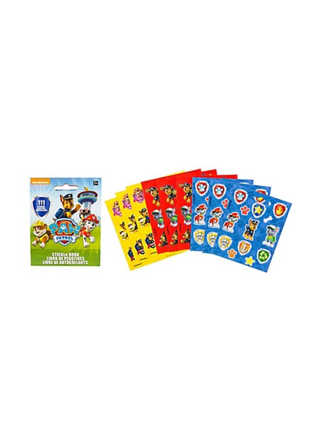 نكلوديون مجموعة أوراق ملصقات للحفلات بتصميم مستوحى من فيلم "Paw Patrol" من 9 قطع 