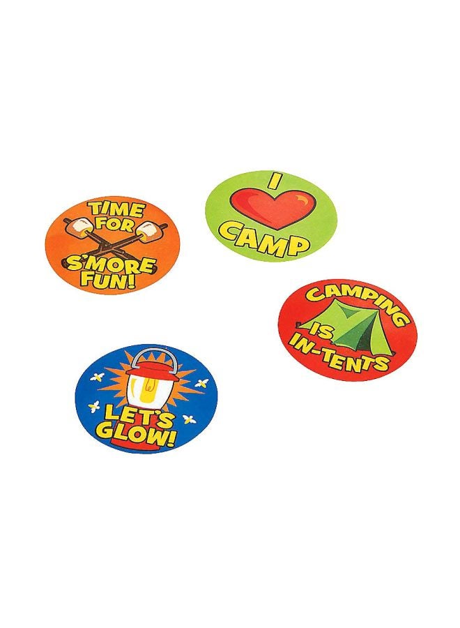 Fun Express 100-Piece Camping Sticker Set 1.5inch - Image 2