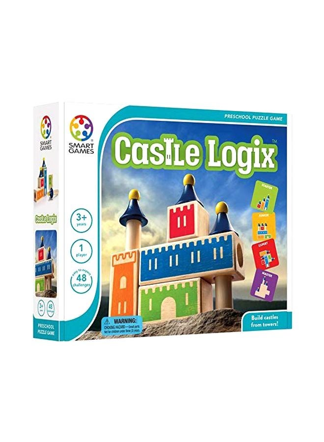 SmartGames 8-Piece Wooden Castle Logix Block Set SG 010 - Image 2