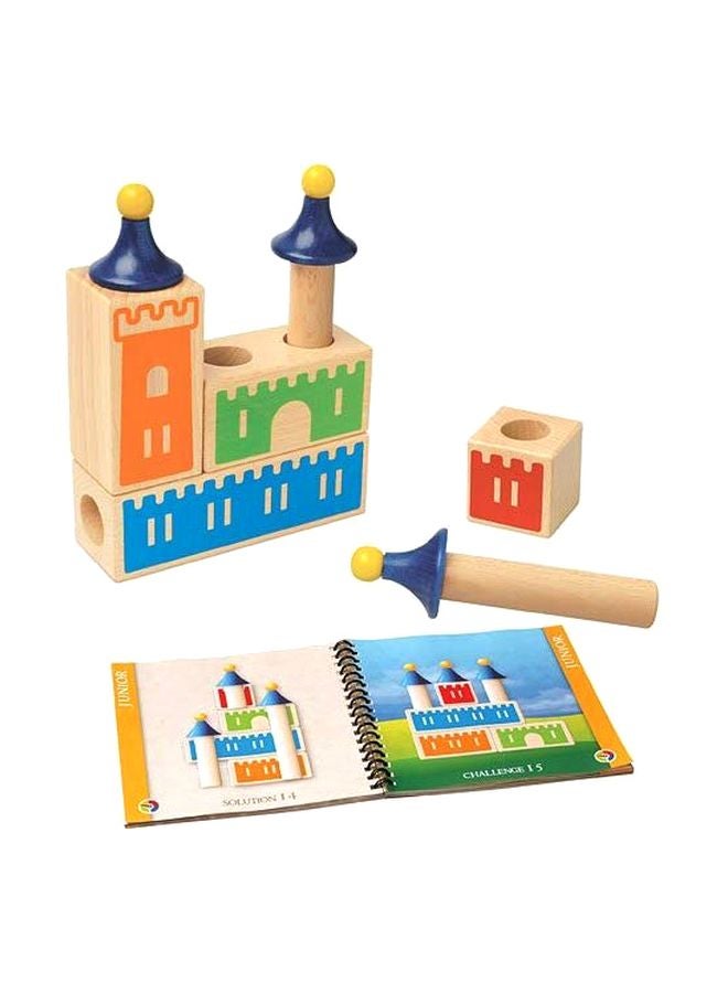 SmartGames 8-Piece Wooden Castle Logix Block Set SG 010 - Image 1