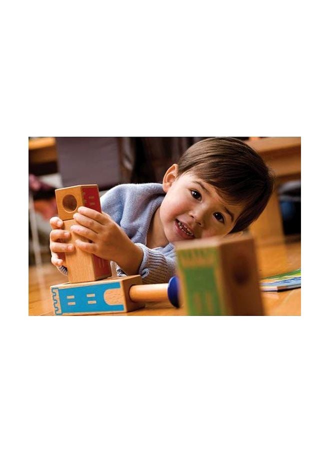 SmartGames 8-Piece Wooden Castle Logix Block Set SG 010 - Image 3