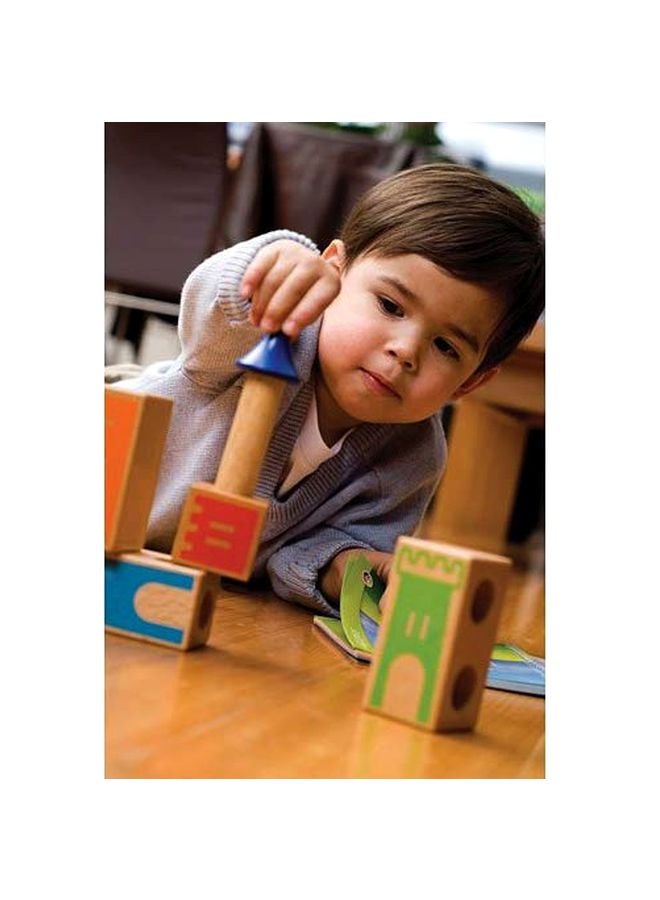 SmartGames 8-Piece Wooden Castle Logix Block Set SG 010 - Image 4