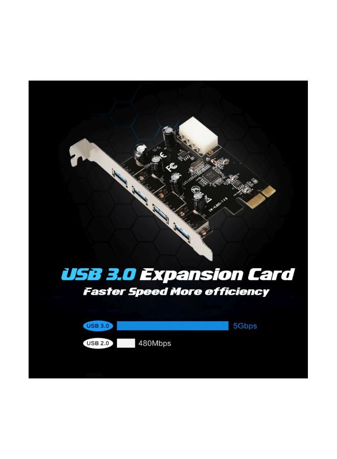 Generic 4 Ports Network Card Black/Silver  - Image 2