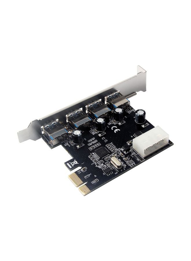 Generic 4 Ports Network Card Black/Silver  - Image 1