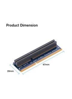 Decdeal SO DDR3 Standard Adapter For Laptop Dark Blue/Gold/Silver  - Image 3