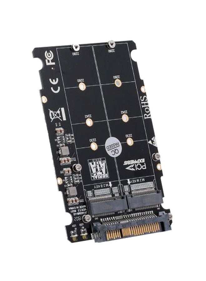 ديسديل بطاقة محول مفتاح B SSD إلى U.2 SFF-8639 أسود/ذهبي - Image 1
