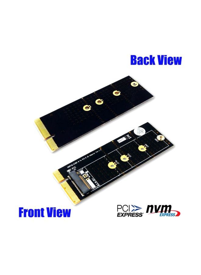 Generic - M.2 NVME M Key SSD To PCI- E 4X Adapter Card With Heatsink Black/Gold/Silver - Image 1
