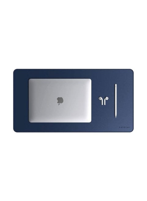 Eco Leather Desk Mat Blue