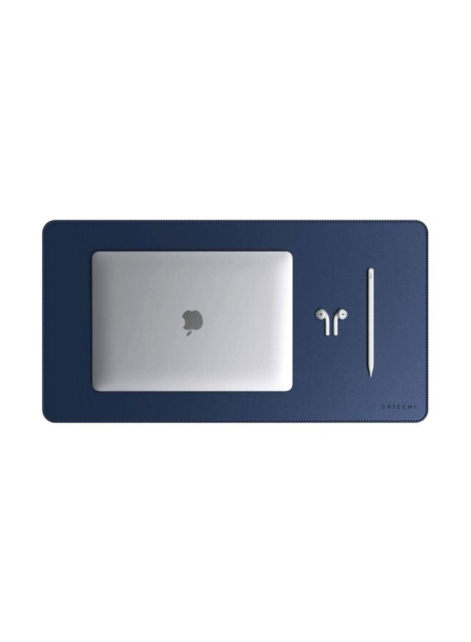 Eco Leather Desk Mat Blue