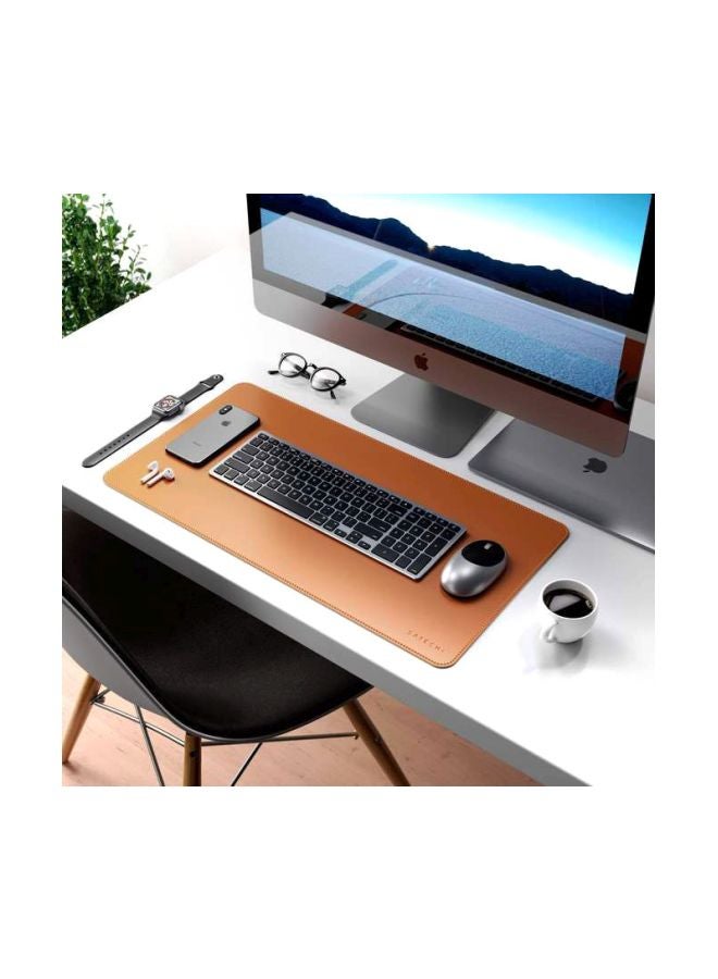 SATECHI Eco Leather Desk Mat Brown - Image 3