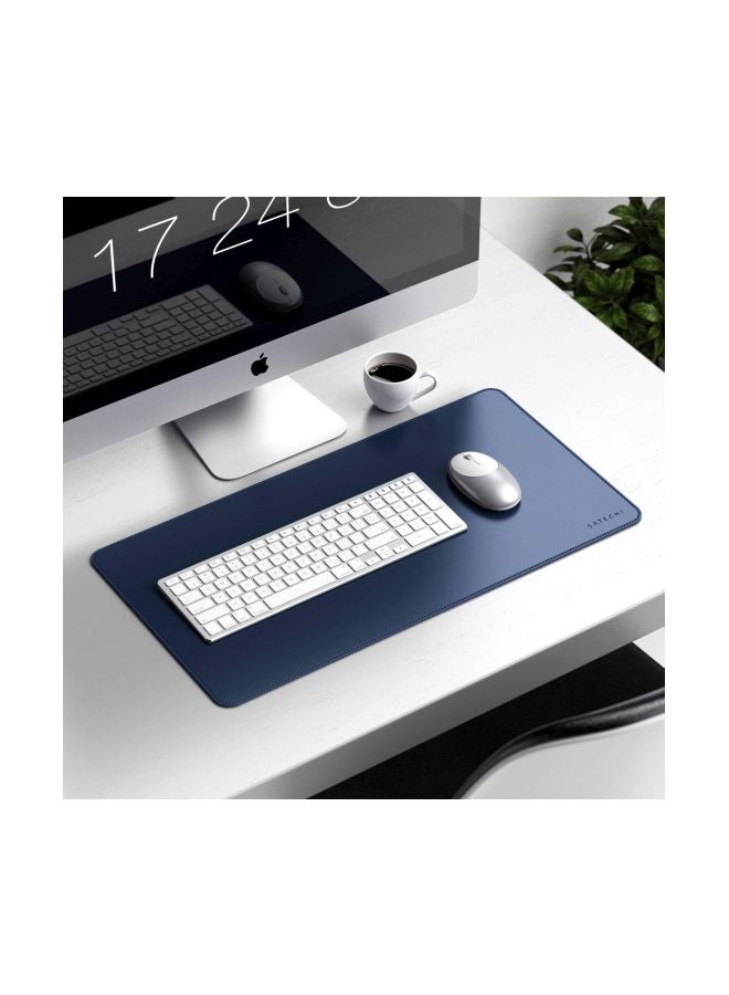 Eco Leather Desk Mat Blue