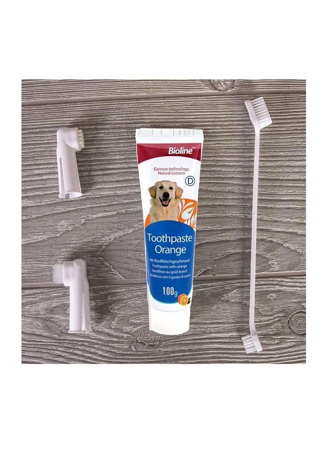 بايولاين طقم معجون أسنان بالبرتقال مع فرشاة أسنان ورأس فرشاة أبيض - Image 2