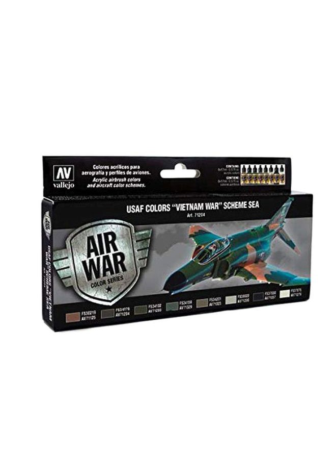 فاليجو مجموعة تلوين بتصميم حرب فيتنام بمخطط بحري من 8 قطع طراز VJ71204 متعدد الألوان - Image 2
